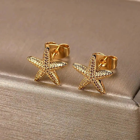 Boucle d'oreille etoile de mer