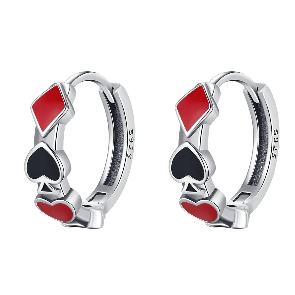 Boucle d'oreille fleur argent
