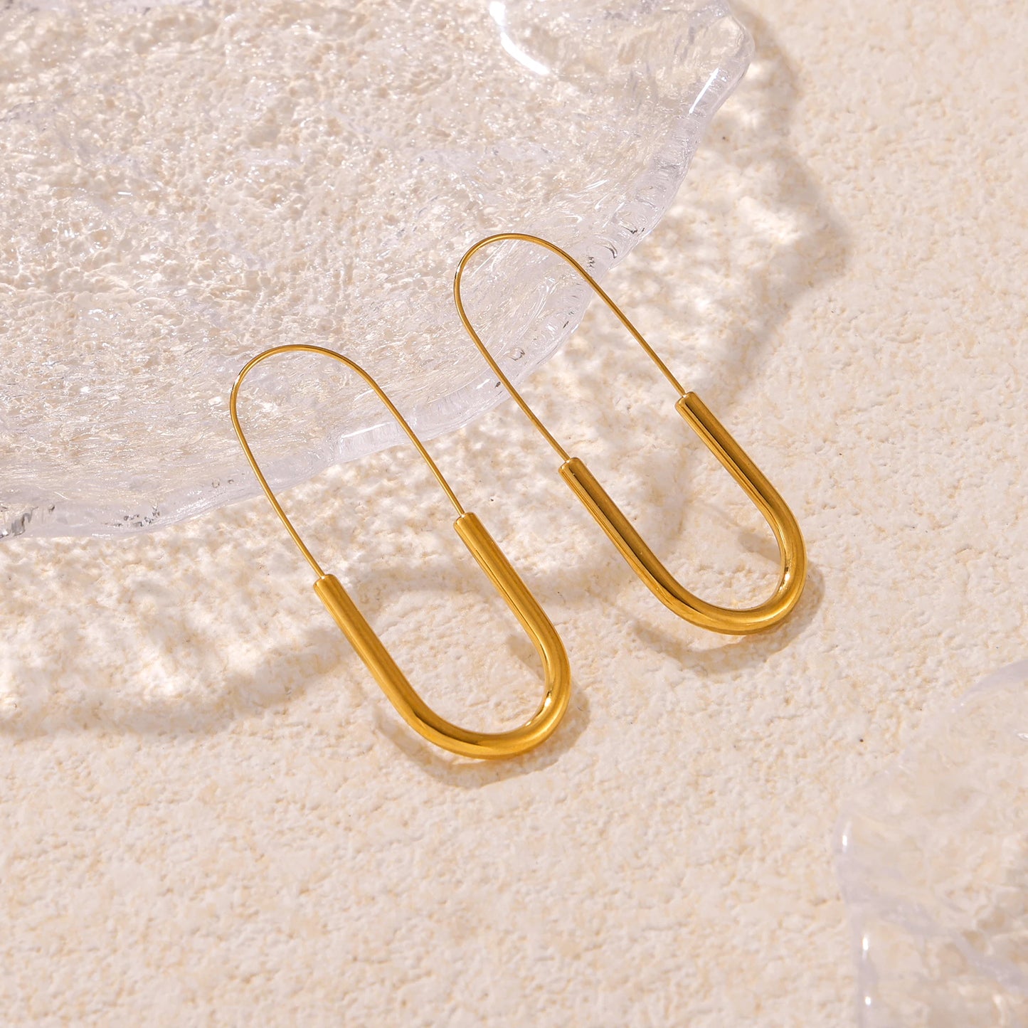 Boucle d'oreille femme acier inoxydable