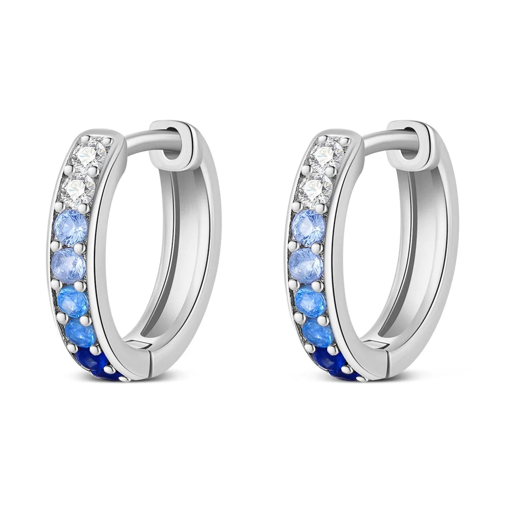 Boucle d'oreille fleur argent