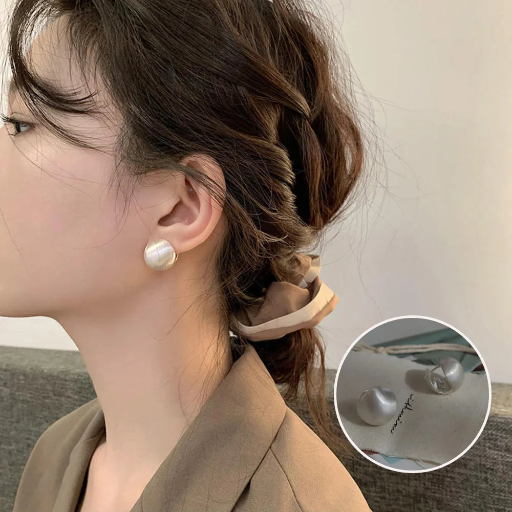 Boucle d'oreille fleur acier inoxydable