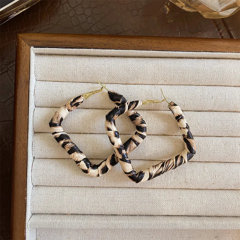 Boucle d'oreille leopard