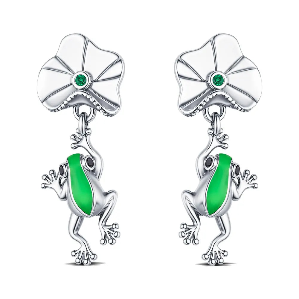 Boucle d'oreille fleur argent