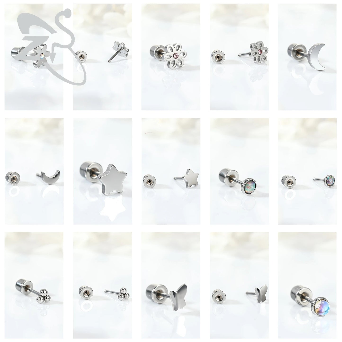 Boucle d'oreille helix argent