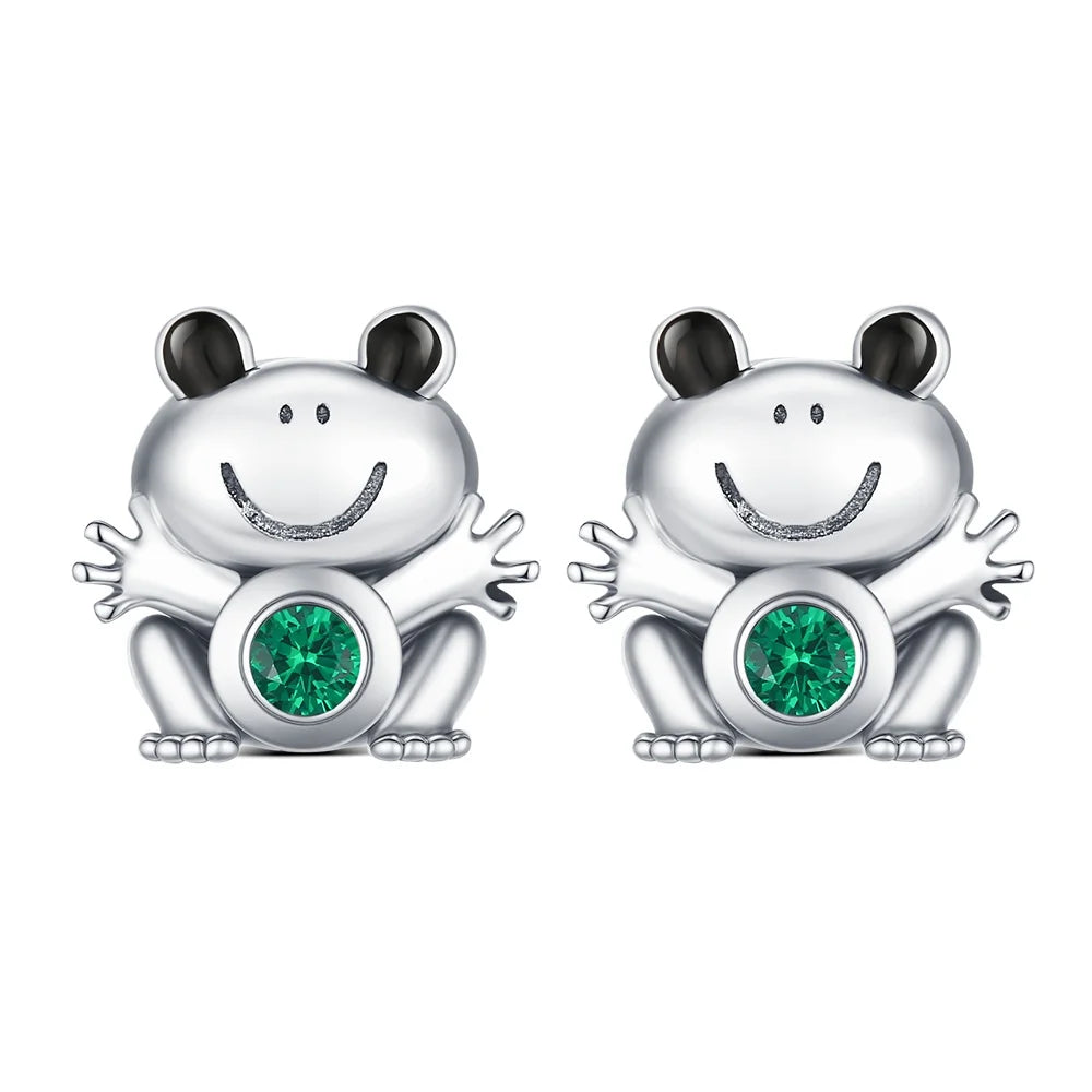 Boucle d'oreille fleur argent