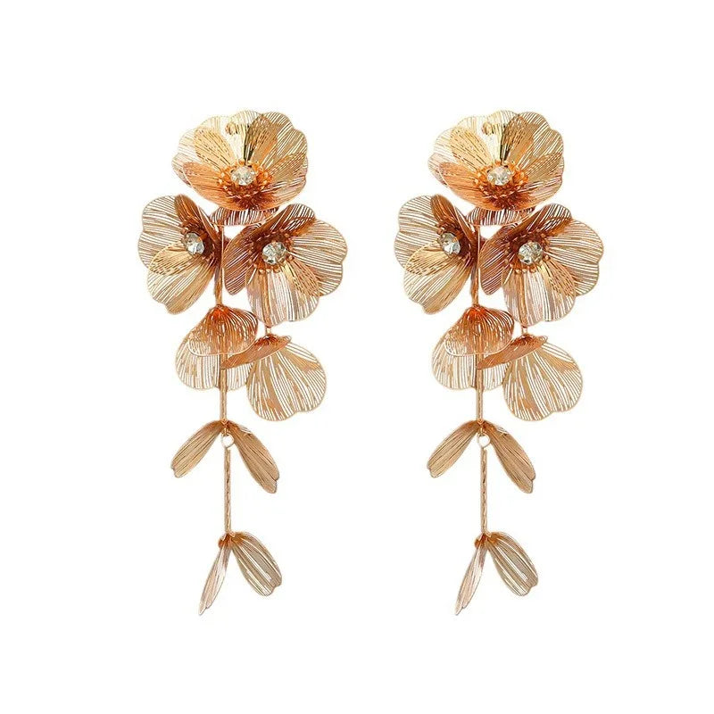 Boucle d'oreille fleur vintage