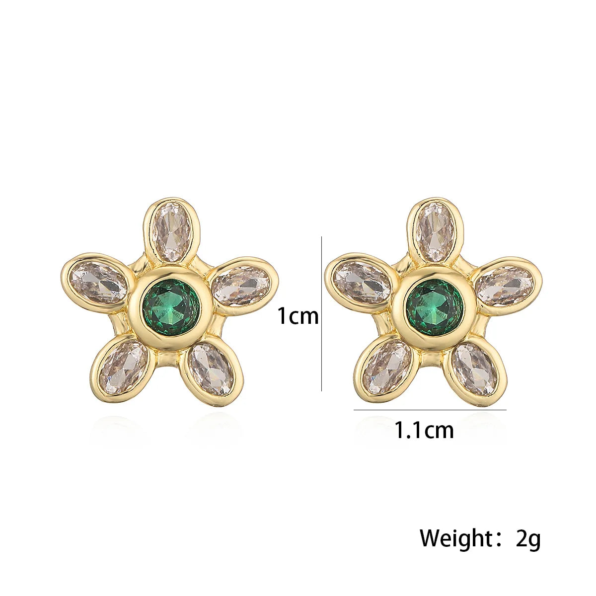 Boucle d'oreille fleur rose