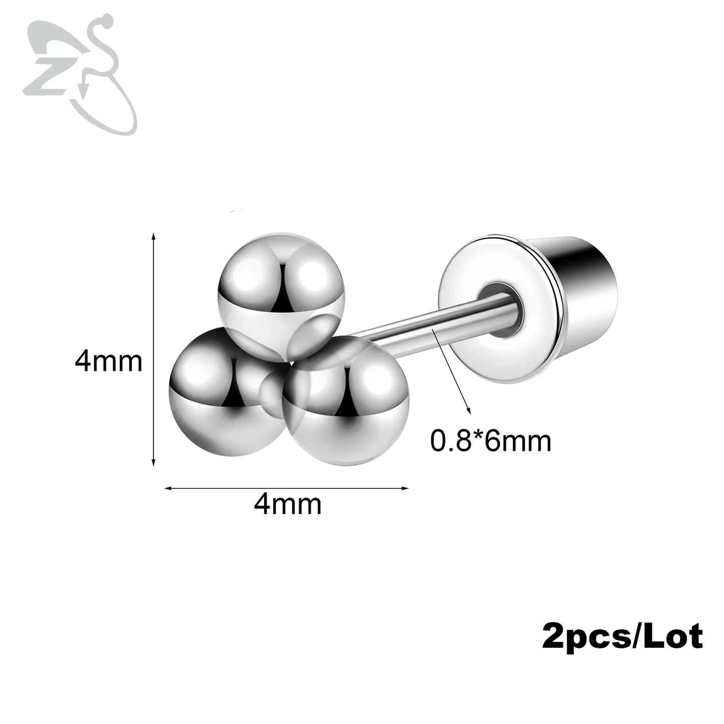 Boucle d'oreille helix argent