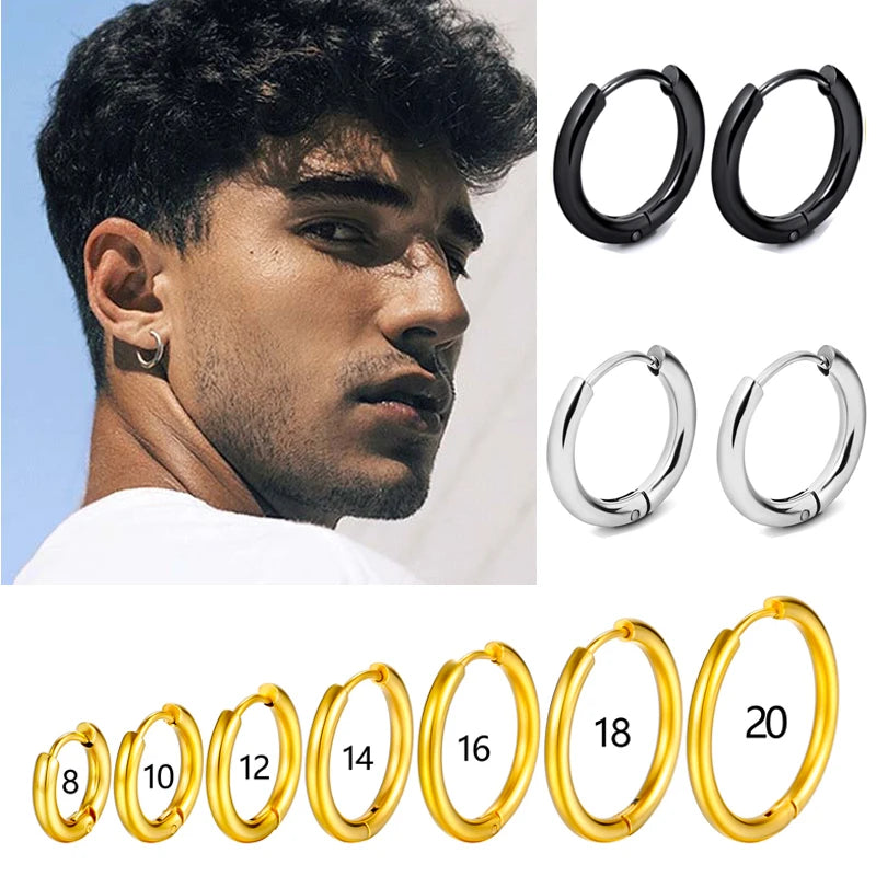 Boucle d'oreille homme or