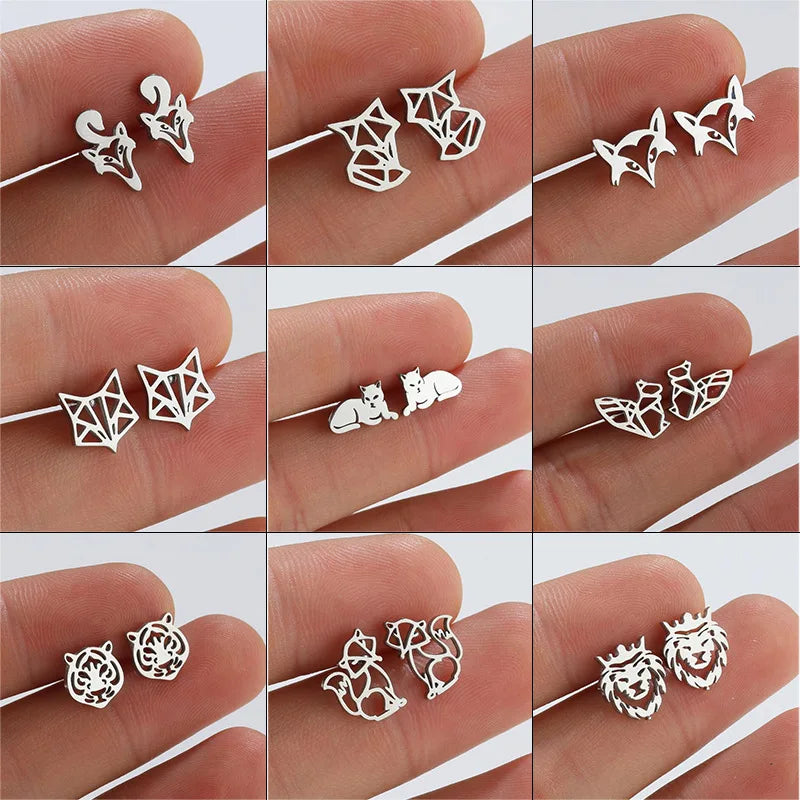 Boucle d'Oreille Renard