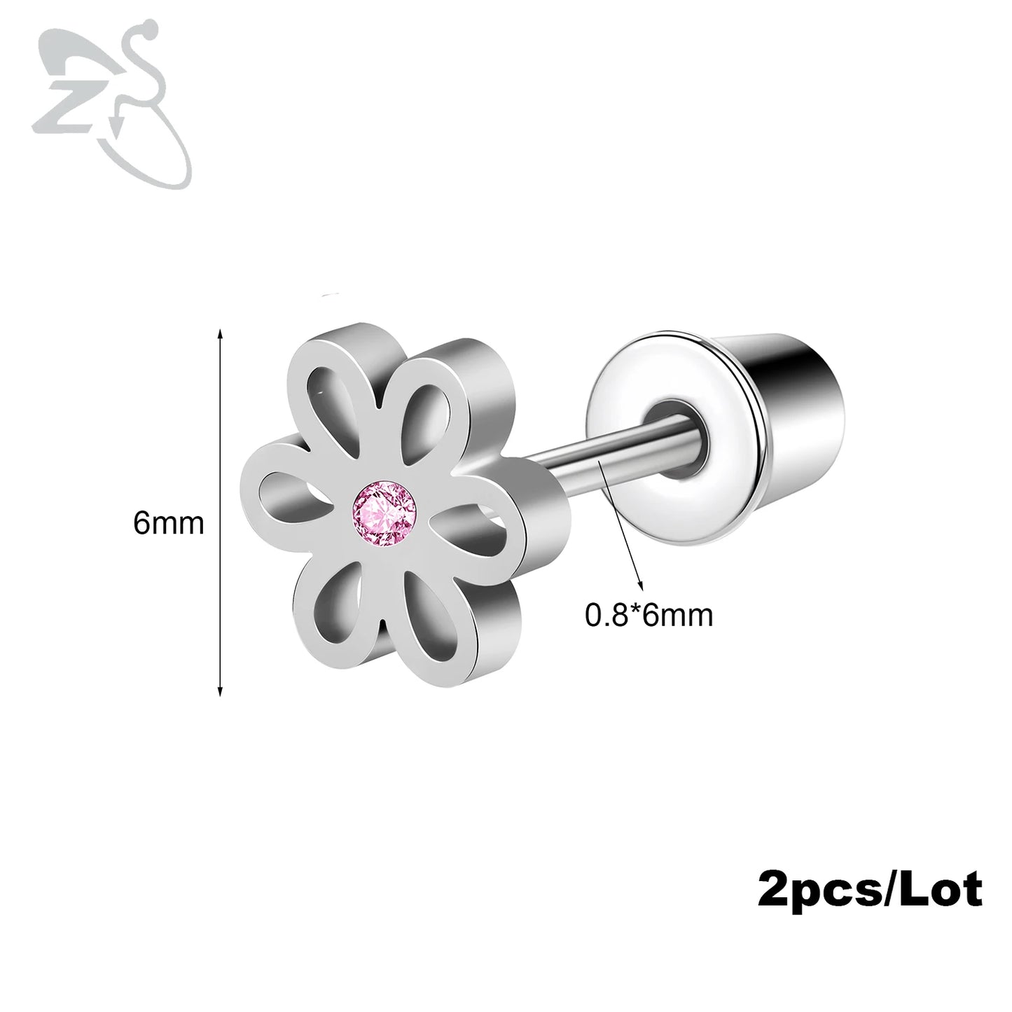 Boucle d'oreille helix argent