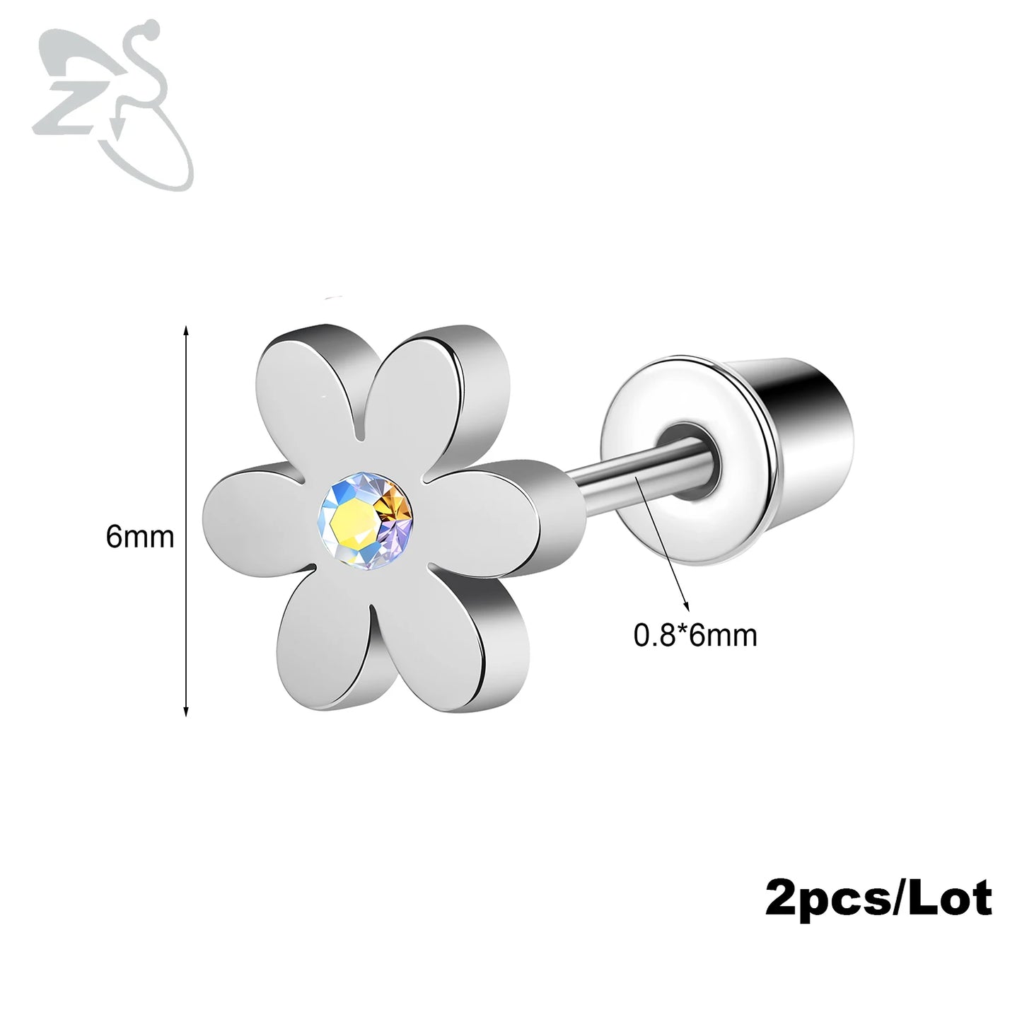 Boucle d'oreille helix argent