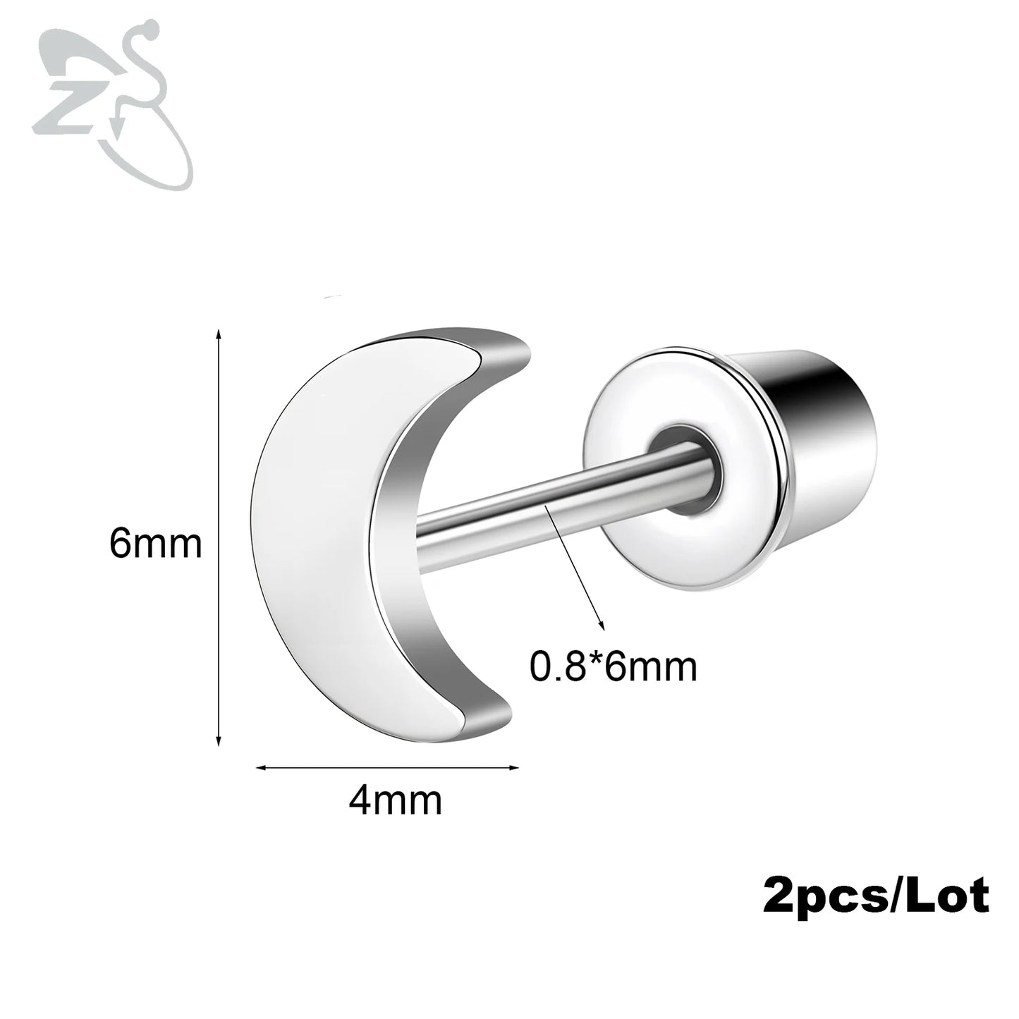 Boucle d'oreille helix argent