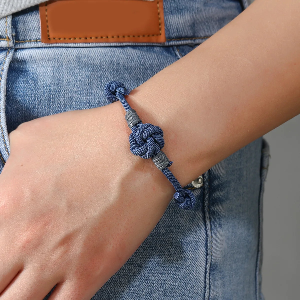 Bracelet Noeud Coulissant - Bracelet Double Manchette