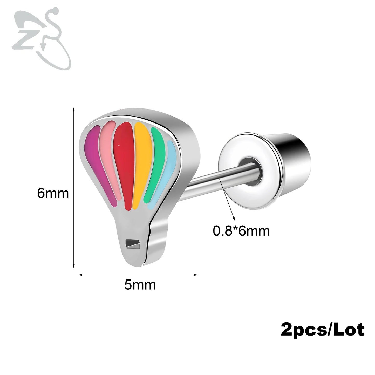 Boucle d'oreille helix argent
