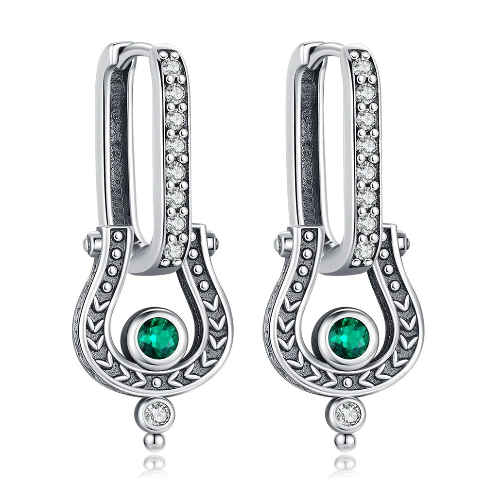 Boucle d'oreille fleur argent